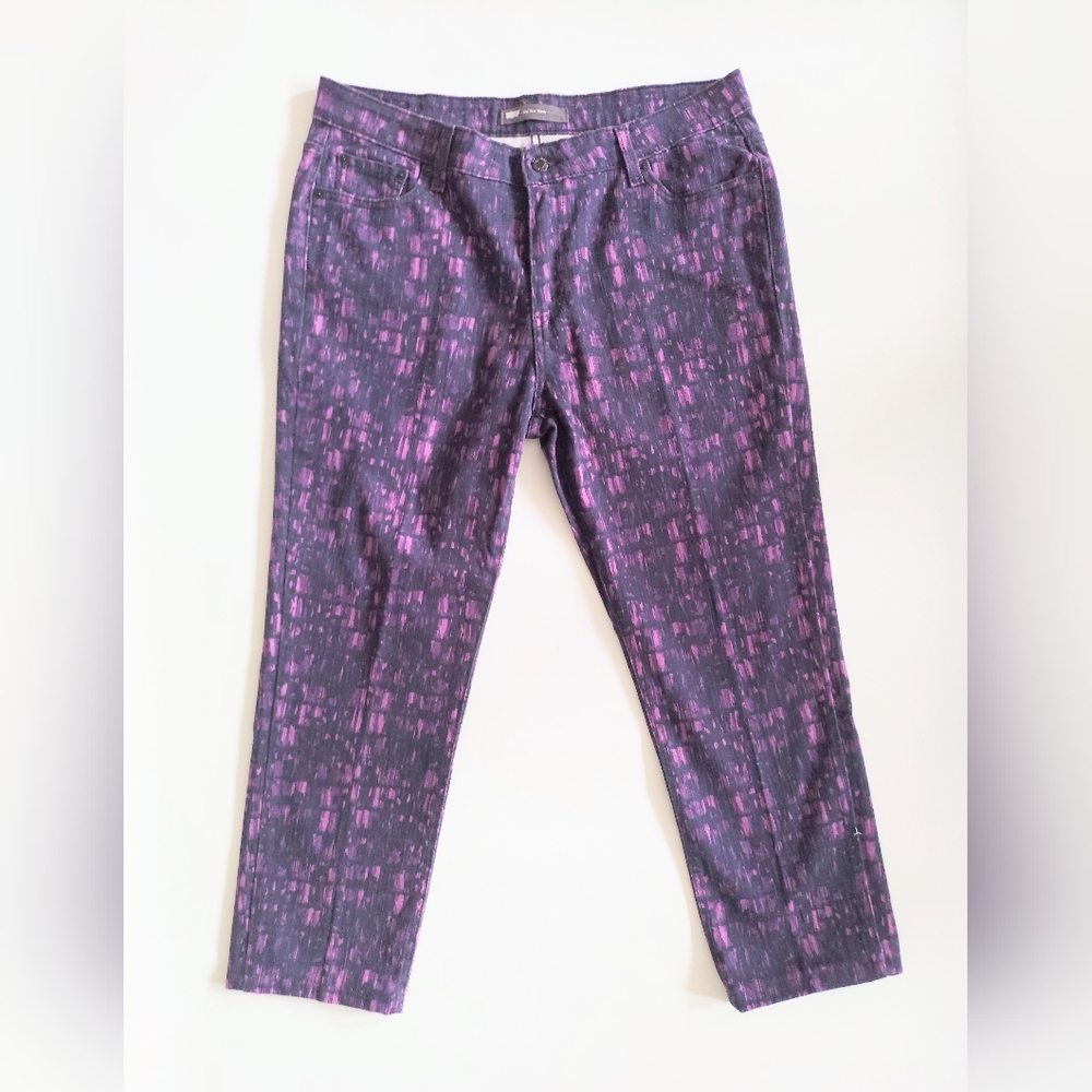 Levis Jeans Abstract Print Skinny Jeans Purple Womens Size 16
